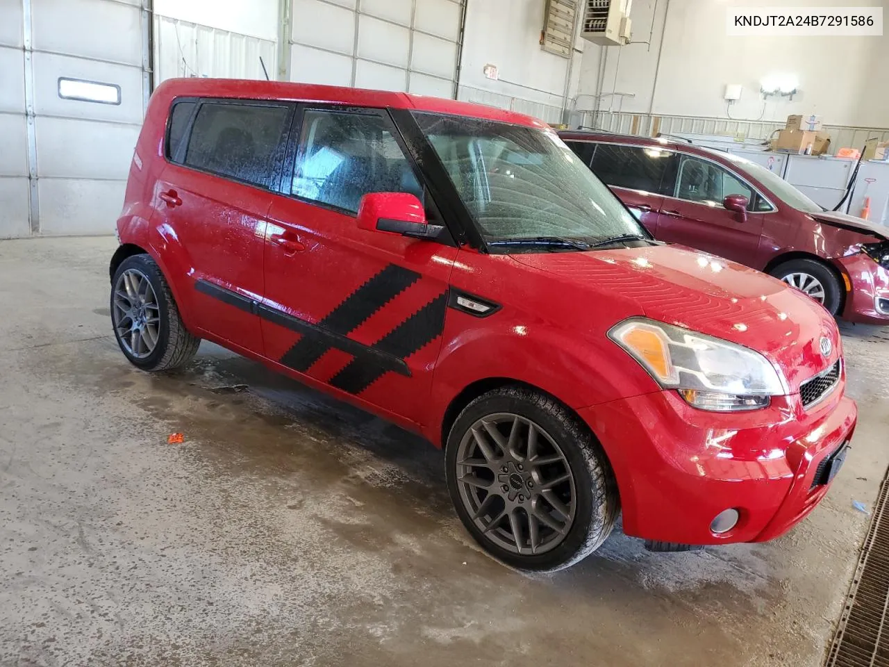 2011 Kia Soul + VIN: KNDJT2A24B7291586 Lot: 73778894