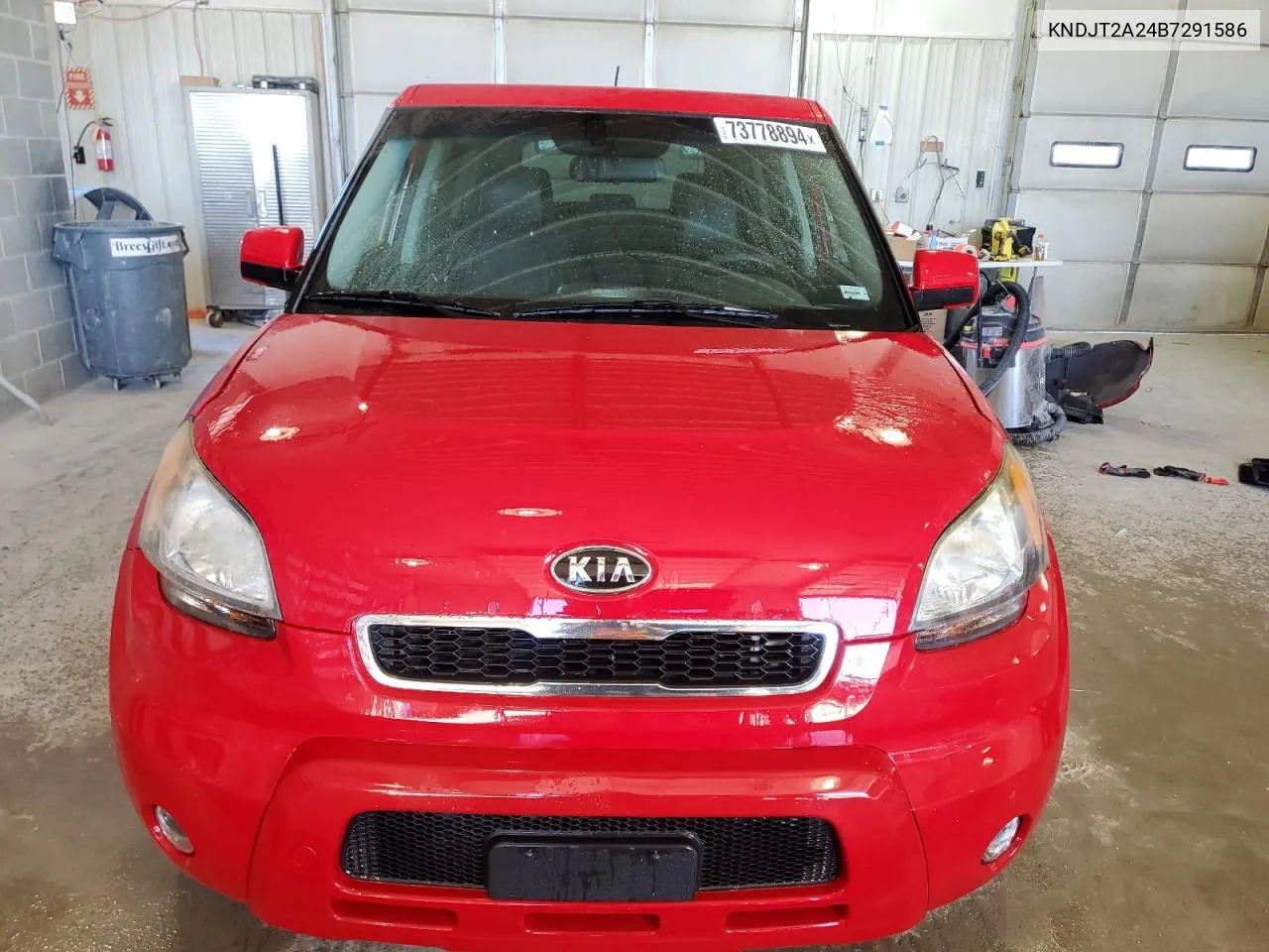 2011 Kia Soul + VIN: KNDJT2A24B7291586 Lot: 73778894