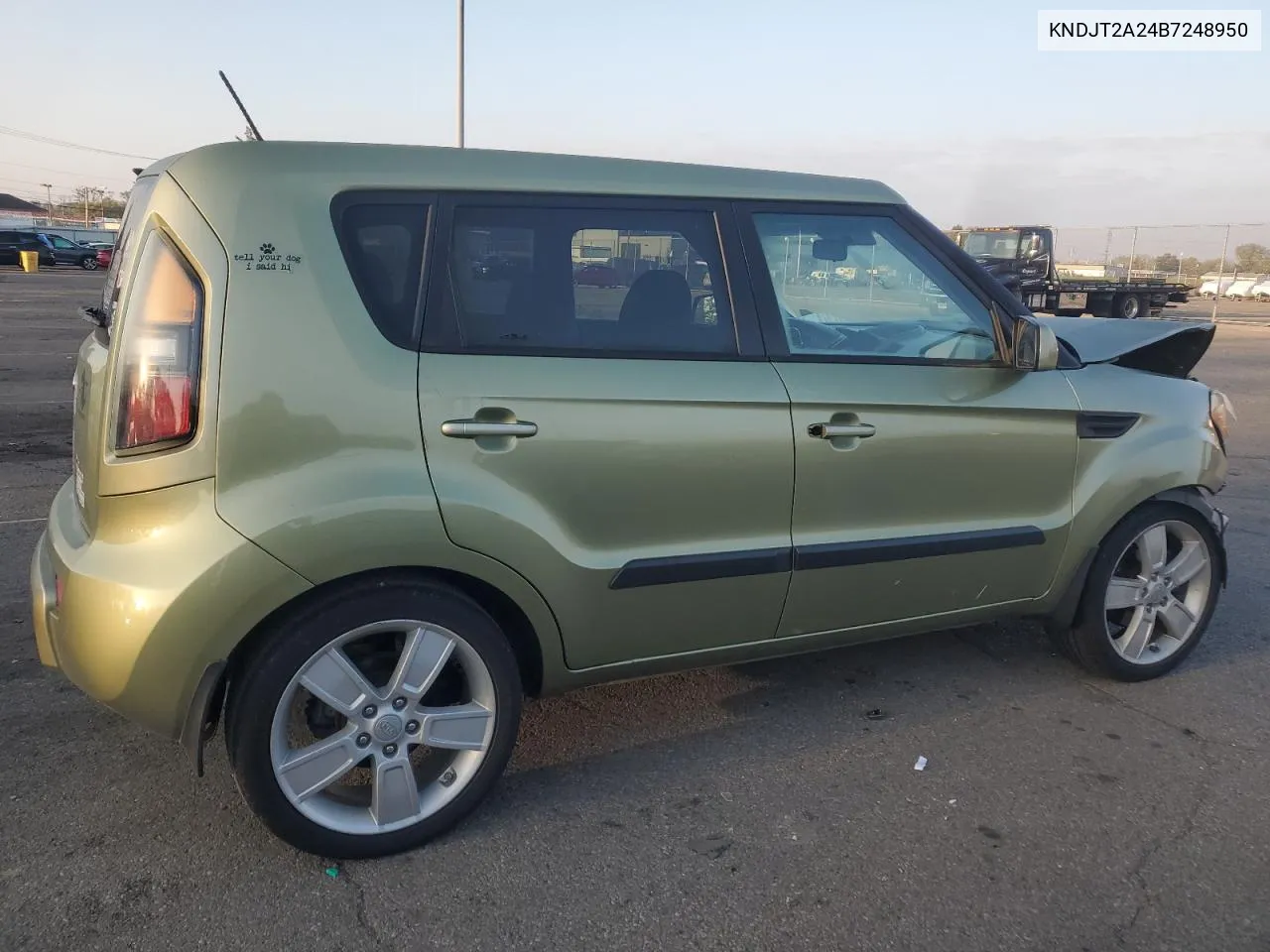 2011 Kia Soul + VIN: KNDJT2A24B7248950 Lot: 74323734