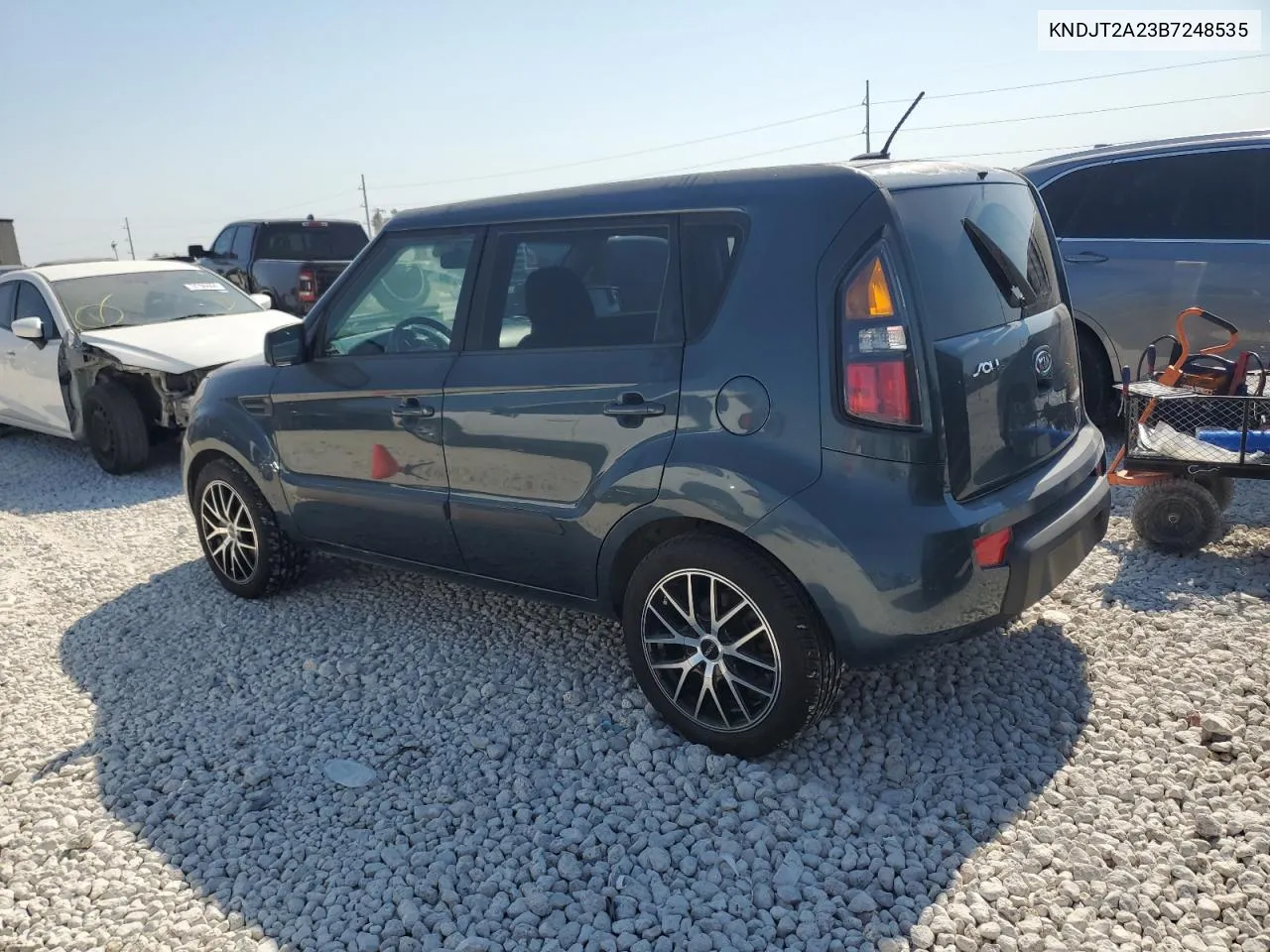 2011 Kia Soul + VIN: KNDJT2A23B7248535 Lot: 74916554