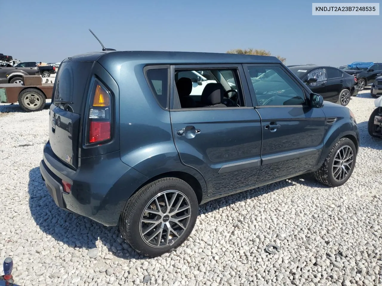 2011 Kia Soul + VIN: KNDJT2A23B7248535 Lot: 74916554