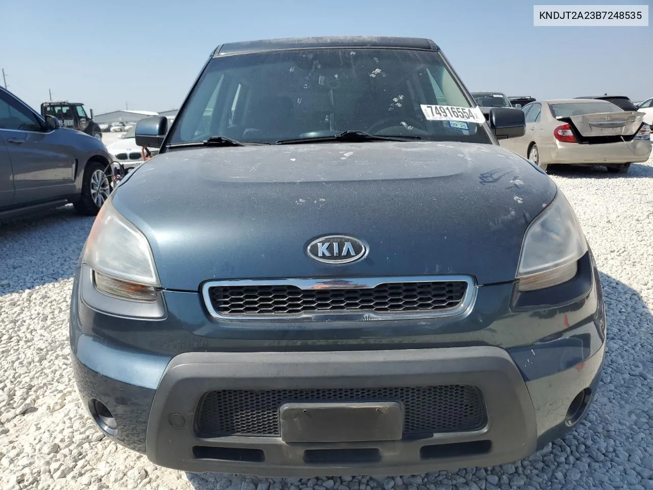 2011 Kia Soul + VIN: KNDJT2A23B7248535 Lot: 74916554