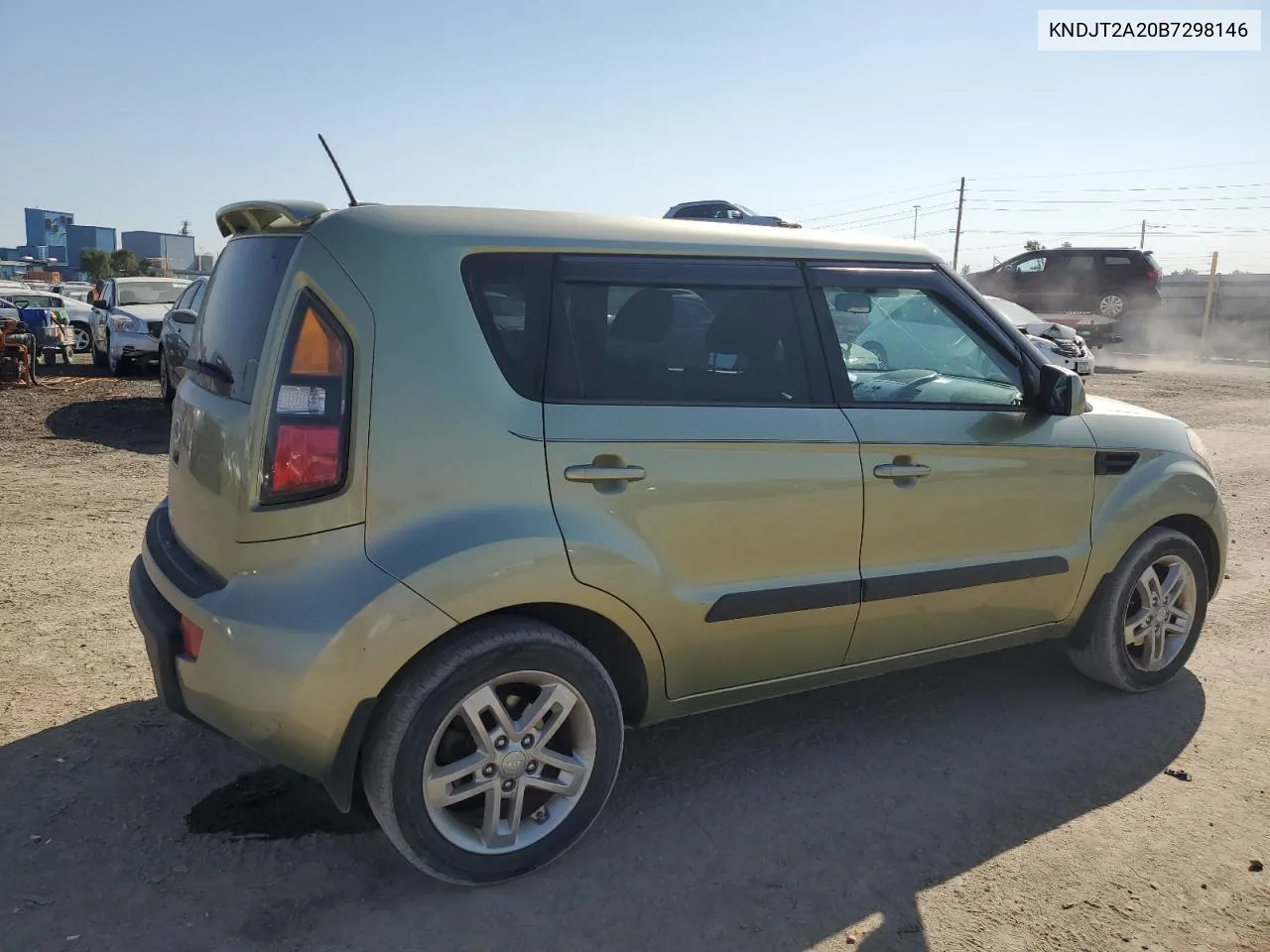 2011 Kia Soul + VIN: KNDJT2A20B7298146 Lot: 75328554