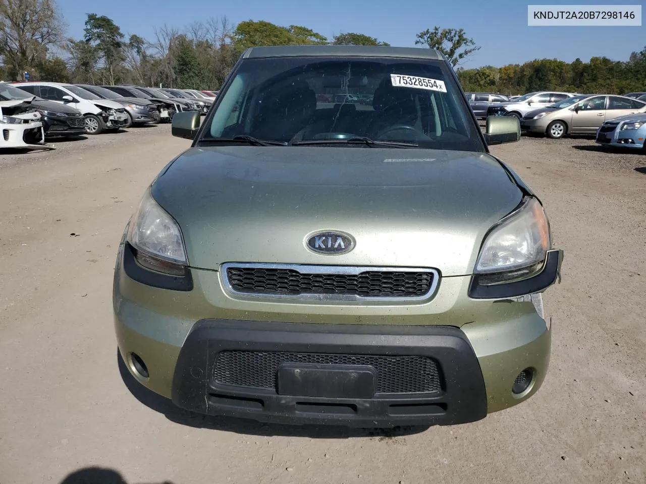 2011 Kia Soul + VIN: KNDJT2A20B7298146 Lot: 75328554