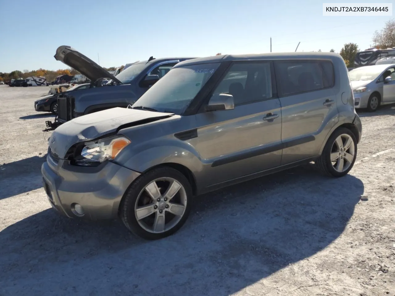 2011 Kia Soul + VIN: KNDJT2A2XB7346445 Lot: 75435764