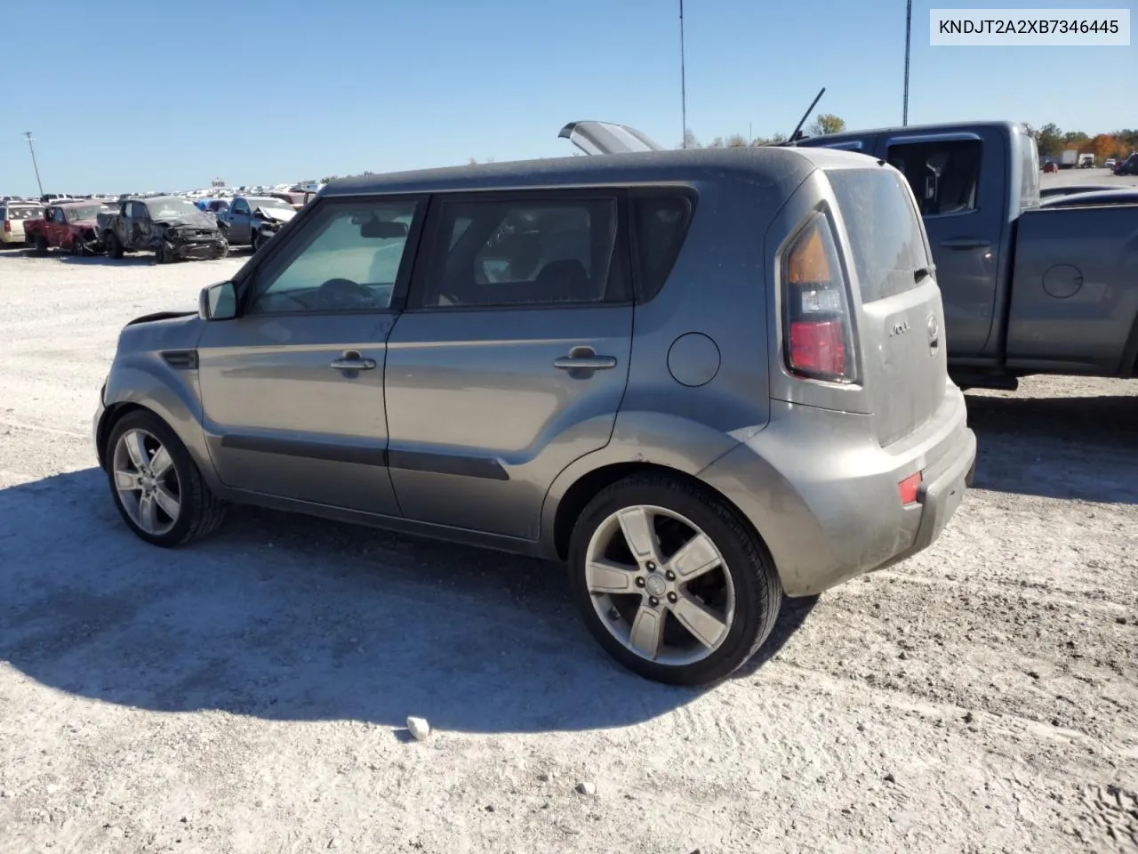 2011 Kia Soul + VIN: KNDJT2A2XB7346445 Lot: 75435764