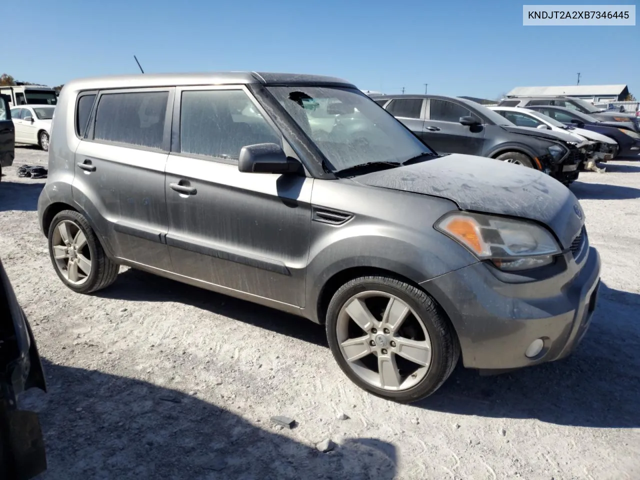 2011 Kia Soul + VIN: KNDJT2A2XB7346445 Lot: 75435764