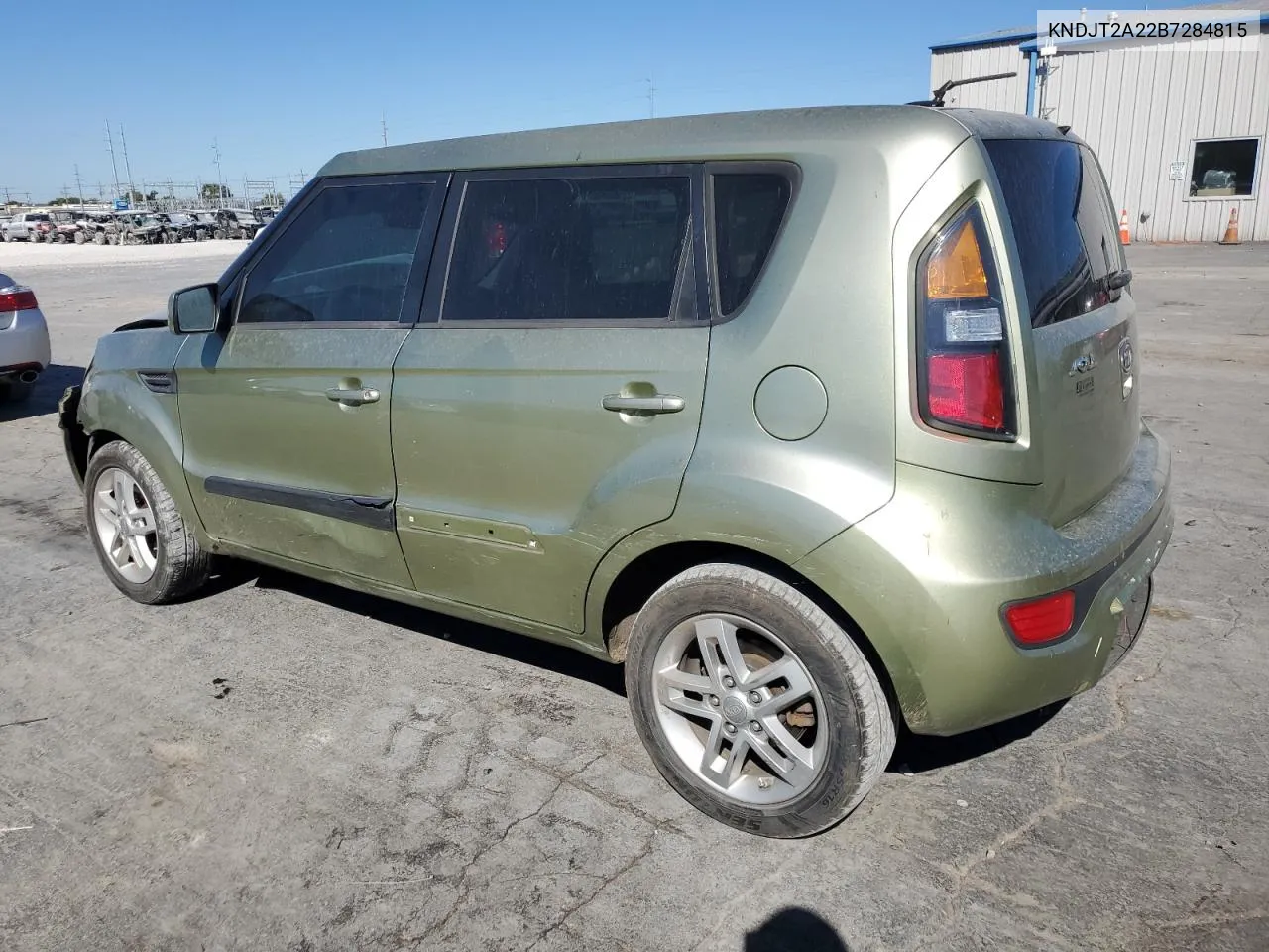 2011 Kia Soul + VIN: KNDJT2A22B7284815 Lot: 76367464