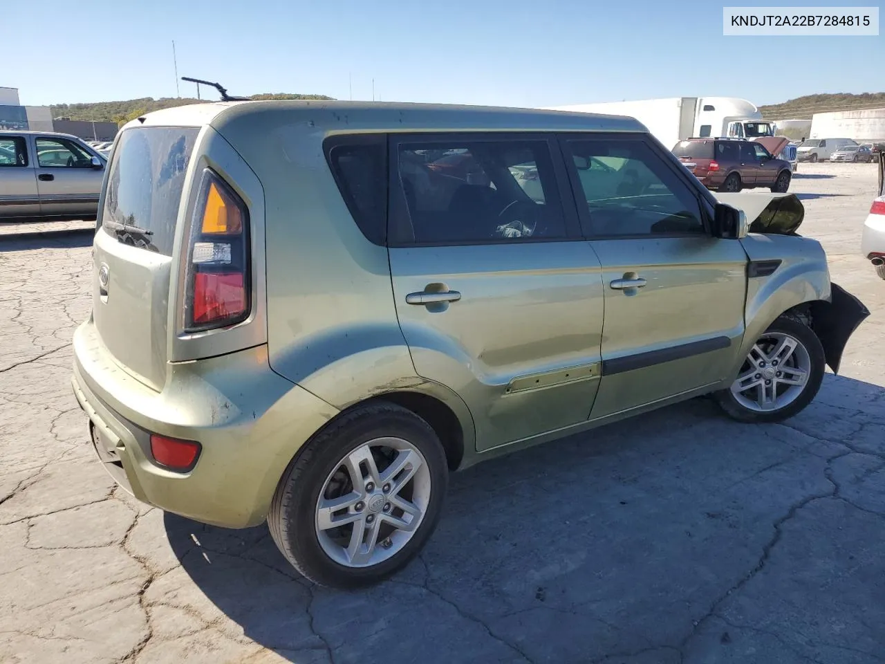 2011 Kia Soul + VIN: KNDJT2A22B7284815 Lot: 76367464