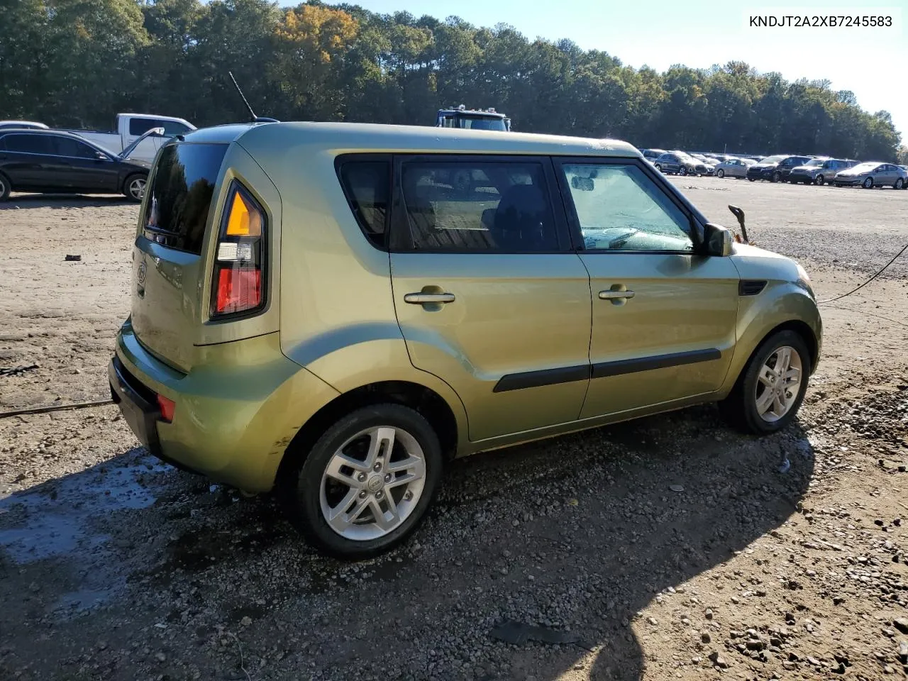 2011 Kia Soul + VIN: KNDJT2A2XB7245583 Lot: 77254674