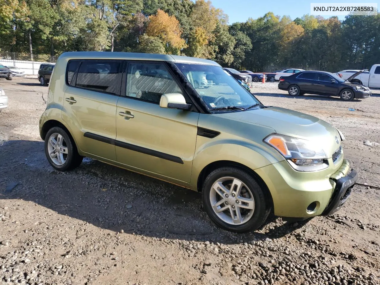 2011 Kia Soul + VIN: KNDJT2A2XB7245583 Lot: 77254674