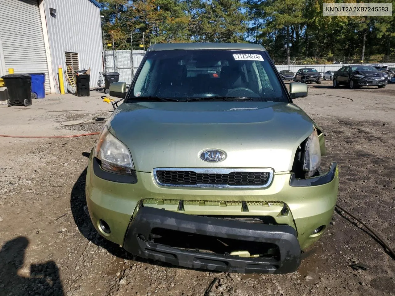 2011 Kia Soul + VIN: KNDJT2A2XB7245583 Lot: 77254674