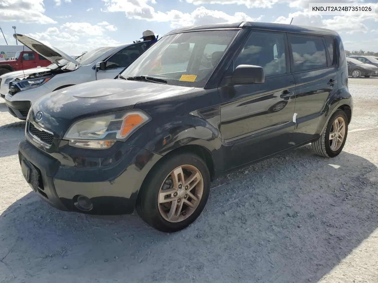 2011 Kia Soul + VIN: KNDJT2A24B7351026 Lot: 77306424