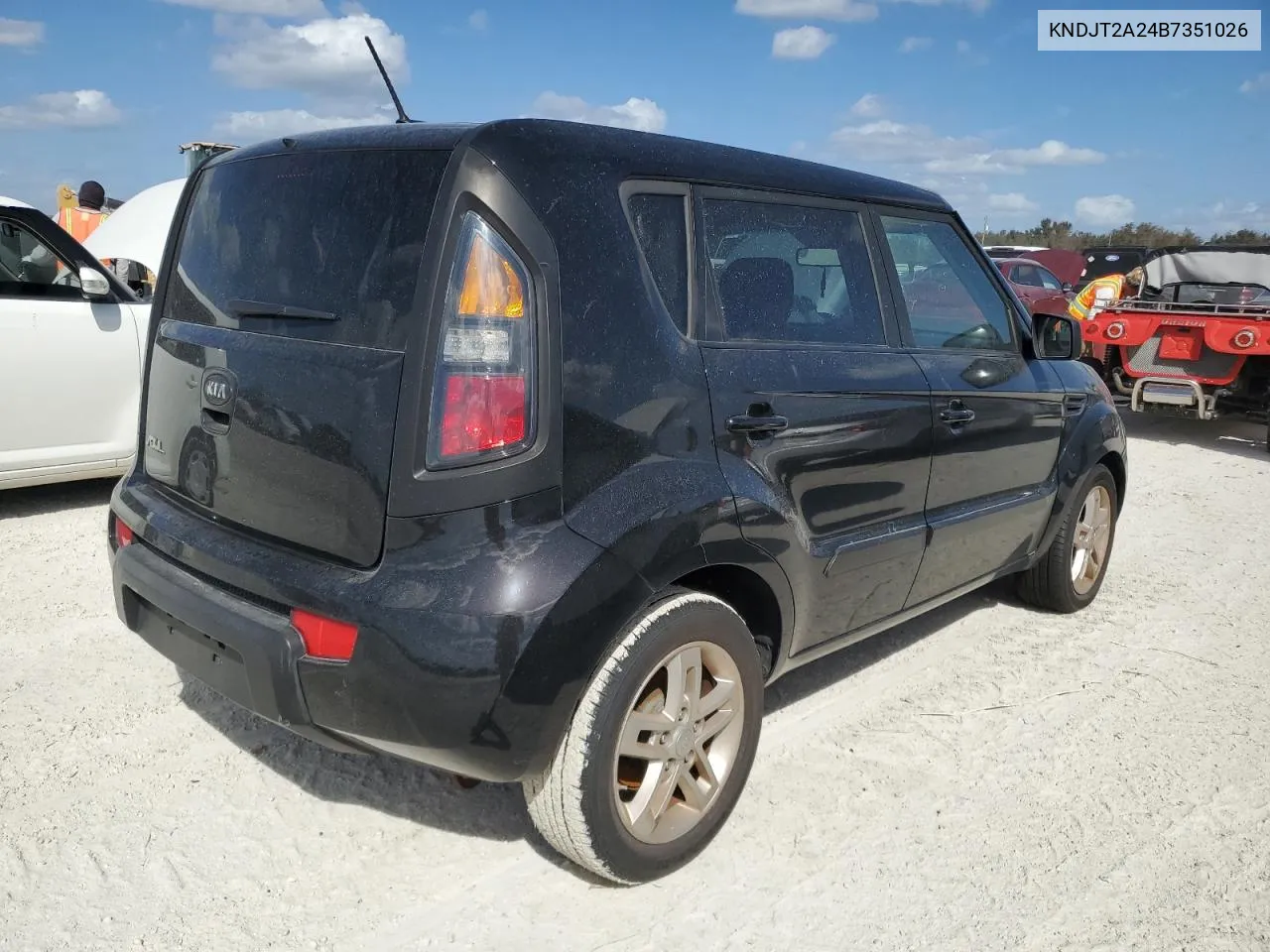 2011 Kia Soul + VIN: KNDJT2A24B7351026 Lot: 77306424