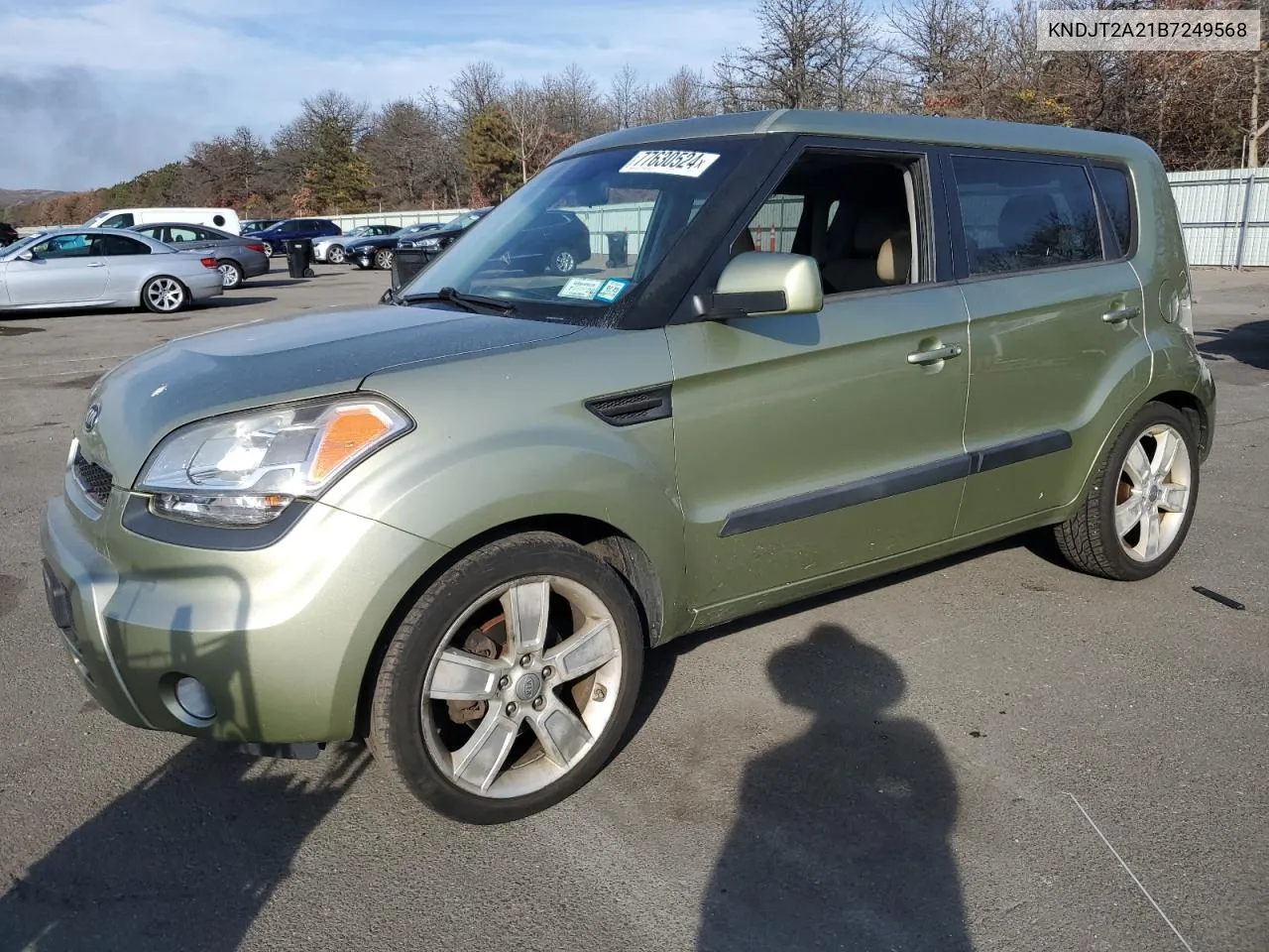 2011 Kia Soul + VIN: KNDJT2A21B7249568 Lot: 77630524