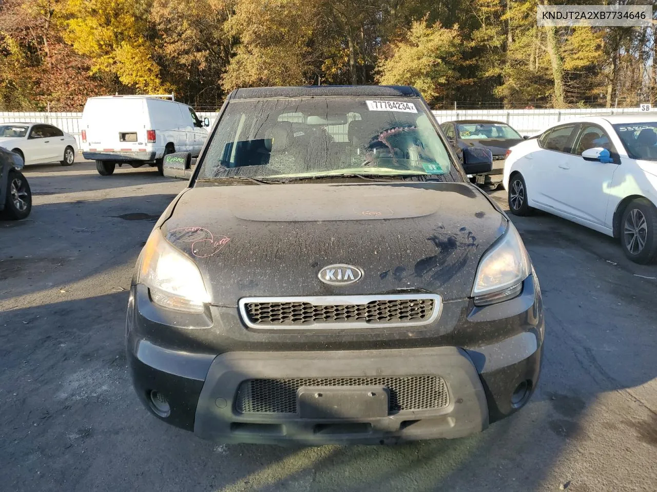 2011 Kia Soul + VIN: KNDJT2A2XB7734646 Lot: 77784234