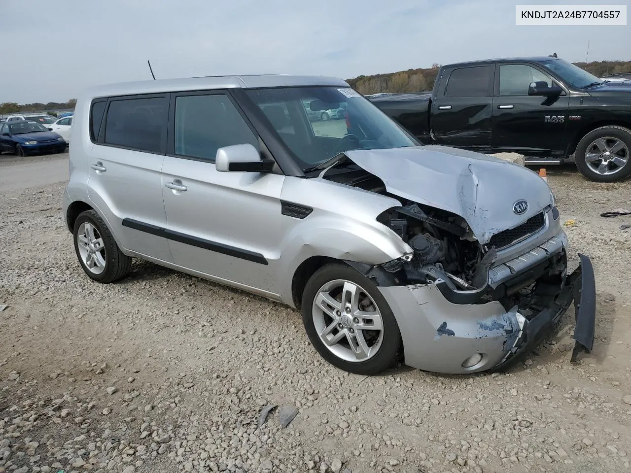 2011 Kia Soul + VIN: KNDJT2A24B7704557 Lot: 78167314