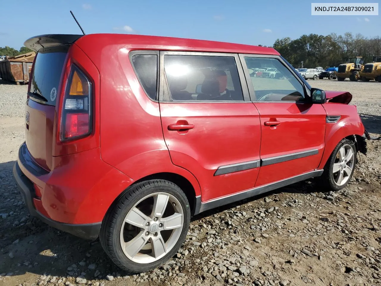 2011 Kia Soul + VIN: KNDJT2A24B7309021 Lot: 78407704