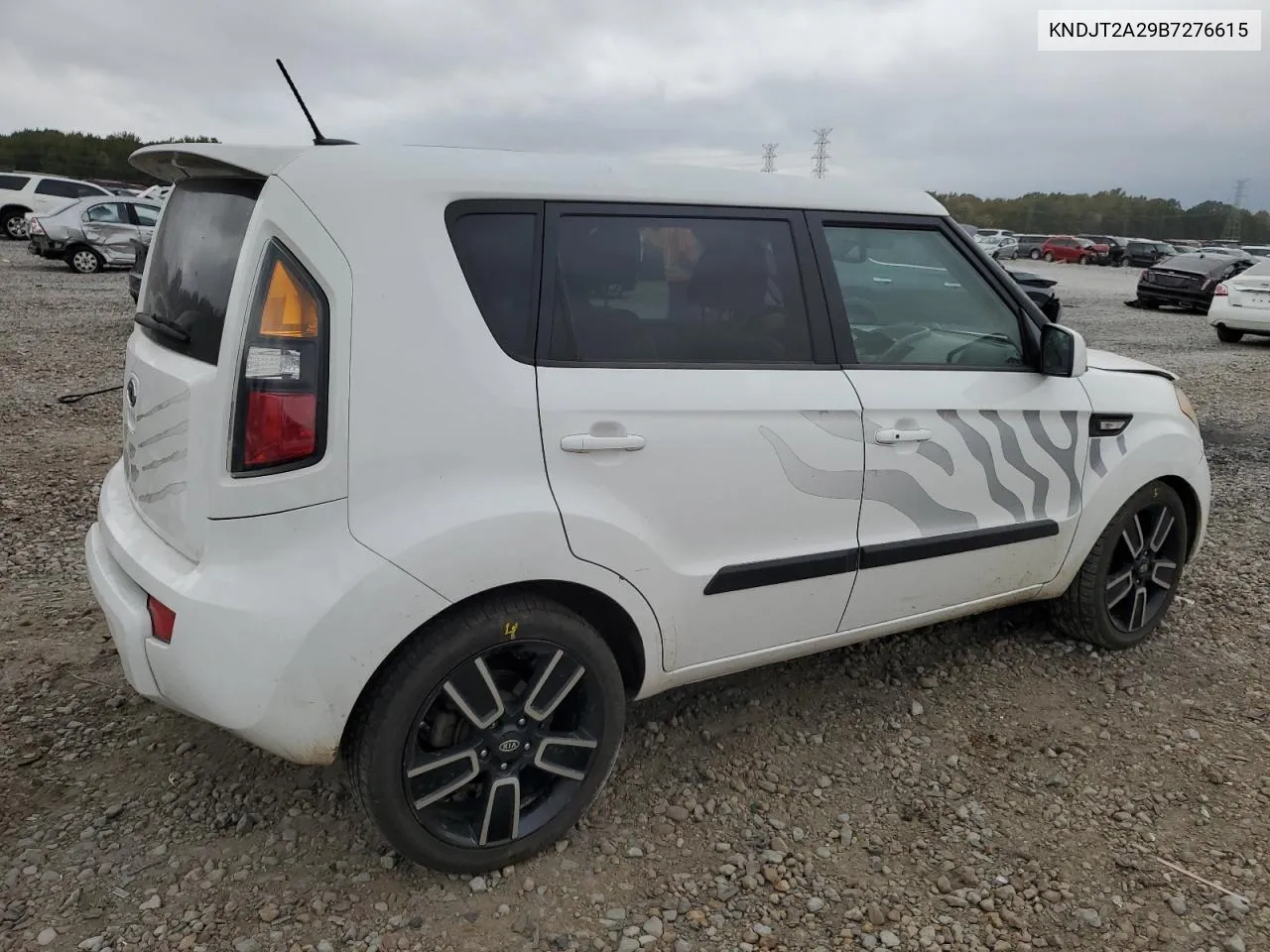 2011 Kia Soul + VIN: KNDJT2A29B7276615 Lot: 78428384