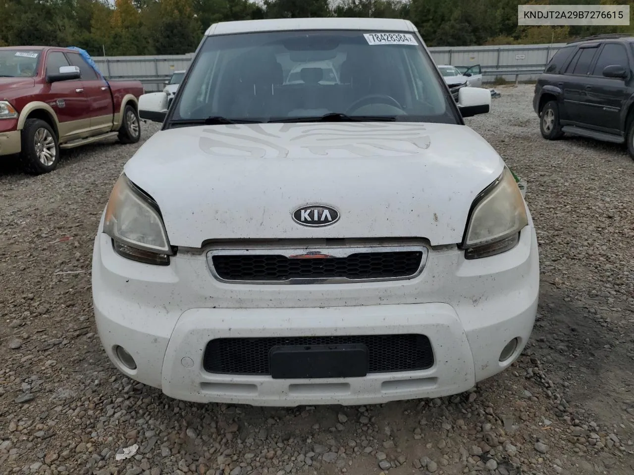 2011 Kia Soul + VIN: KNDJT2A29B7276615 Lot: 78428384