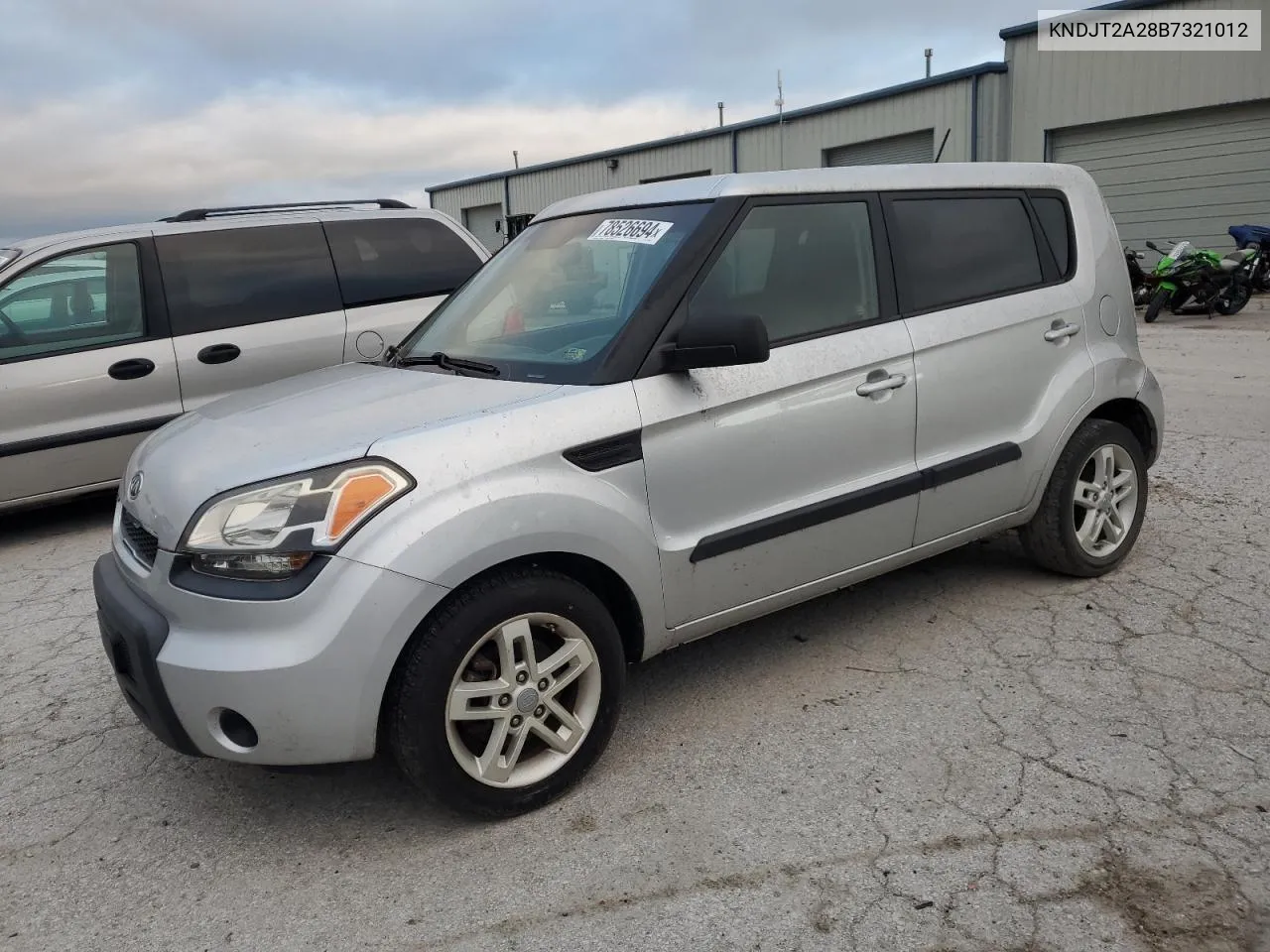 2011 Kia Soul + VIN: KNDJT2A28B7321012 Lot: 78526694