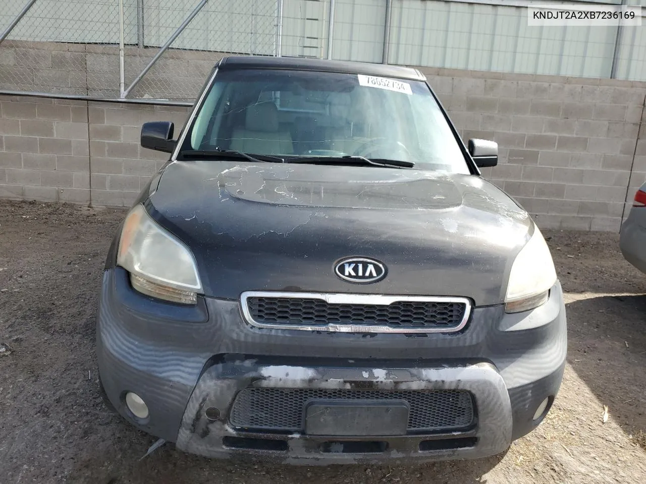 2011 Kia Soul + VIN: KNDJT2A2XB7236169 Lot: 78652734