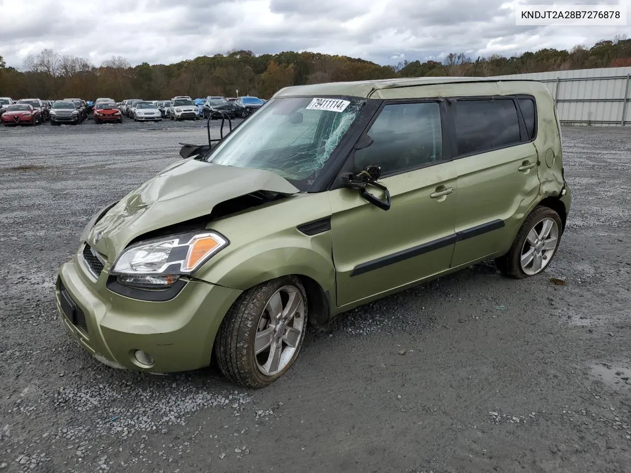 2011 Kia Soul + VIN: KNDJT2A28B7276878 Lot: 79411114