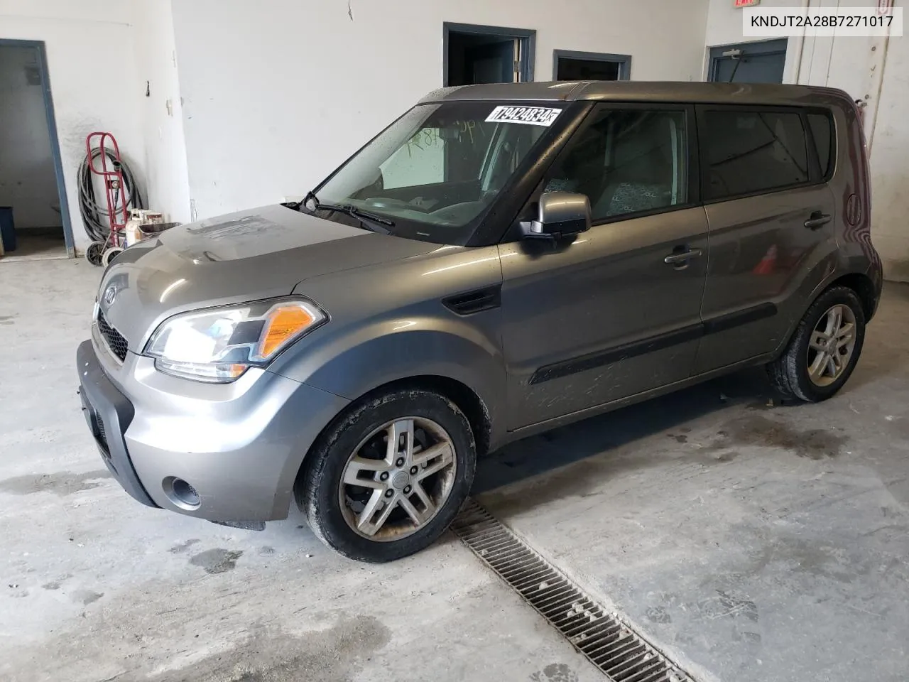 2011 Kia Soul + VIN: KNDJT2A28B7271017 Lot: 79424834