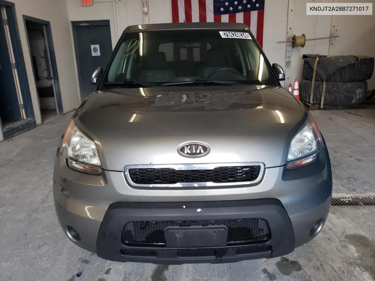 2011 Kia Soul + VIN: KNDJT2A28B7271017 Lot: 79424834