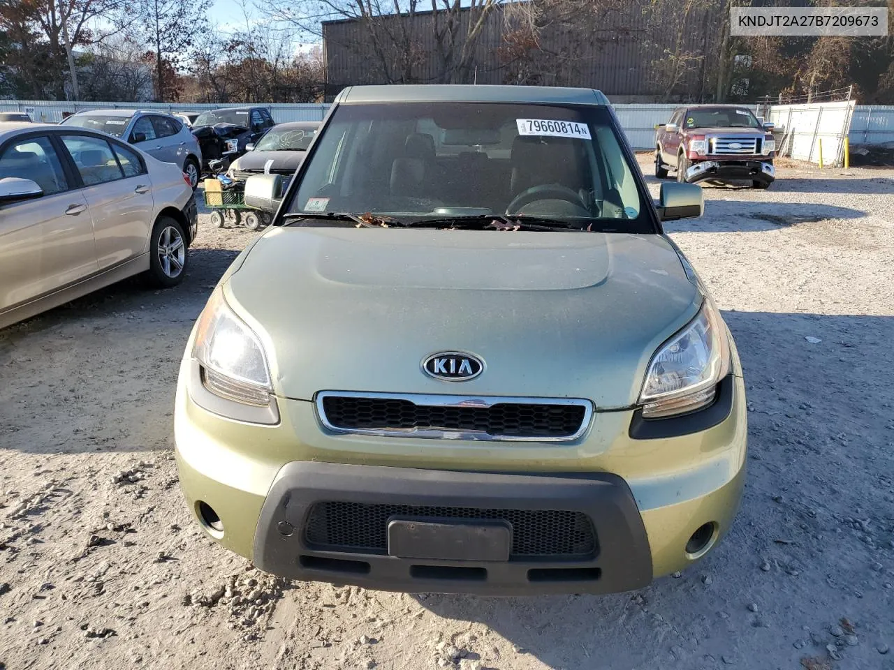 2011 Kia Soul + VIN: KNDJT2A27B7209673 Lot: 79660814