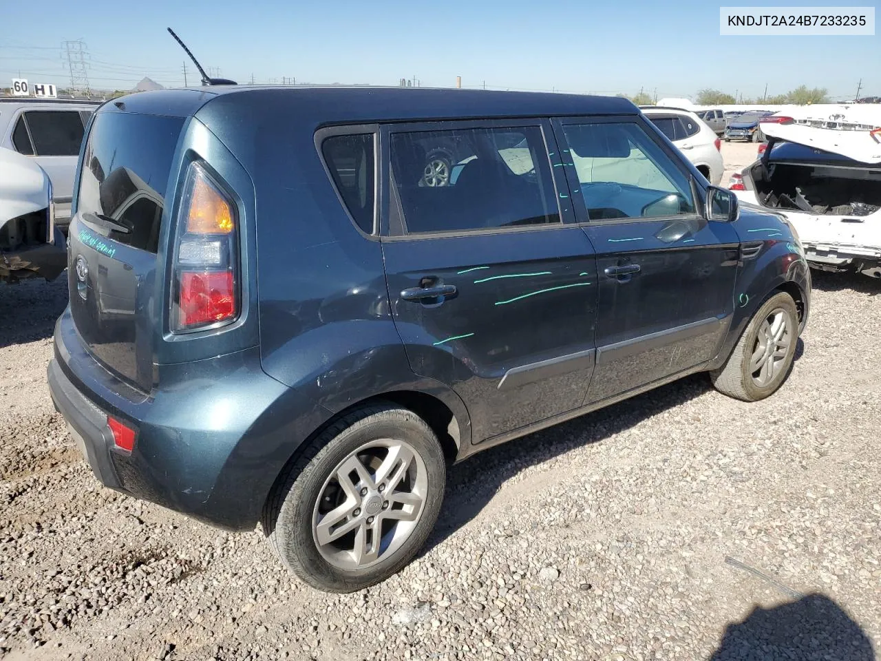 2011 Kia Soul + VIN: KNDJT2A24B7233235 Lot: 79726814