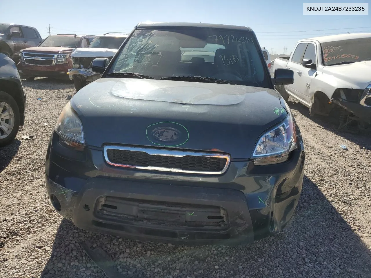 2011 Kia Soul + VIN: KNDJT2A24B7233235 Lot: 79726814