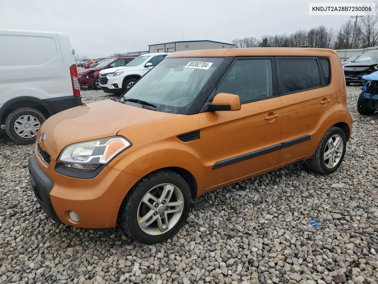 2011 Kia Soul + VIN: KNDJT2A28B7250006 Lot: 80382704