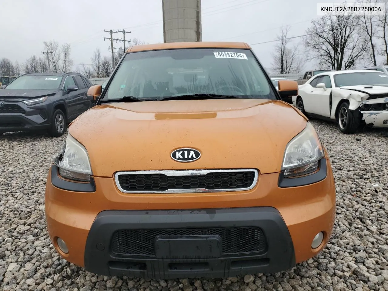 2011 Kia Soul + VIN: KNDJT2A28B7250006 Lot: 80382704