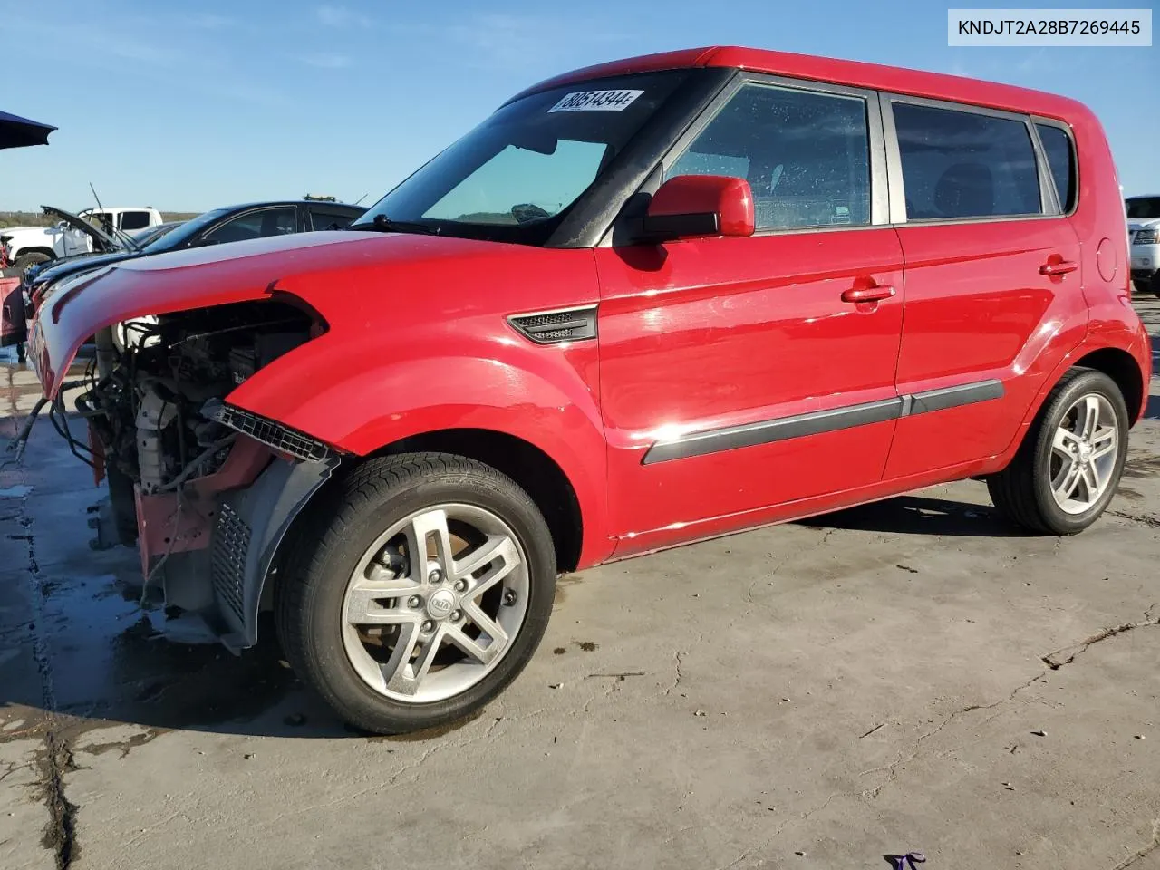 2011 Kia Soul + VIN: KNDJT2A28B7269445 Lot: 80514344