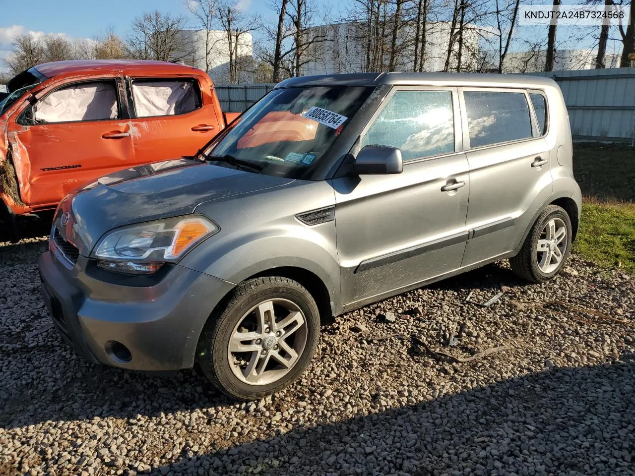 2011 Kia Soul + VIN: KNDJT2A24B7324568 Lot: 80858764