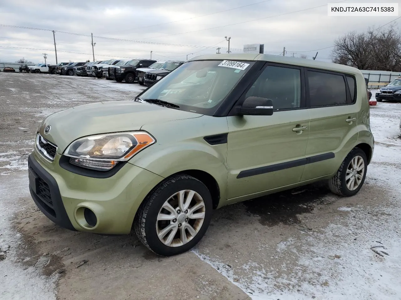 2012 Kia Soul + VIN: KNDJT2A63C7415383 Lot: 37099164