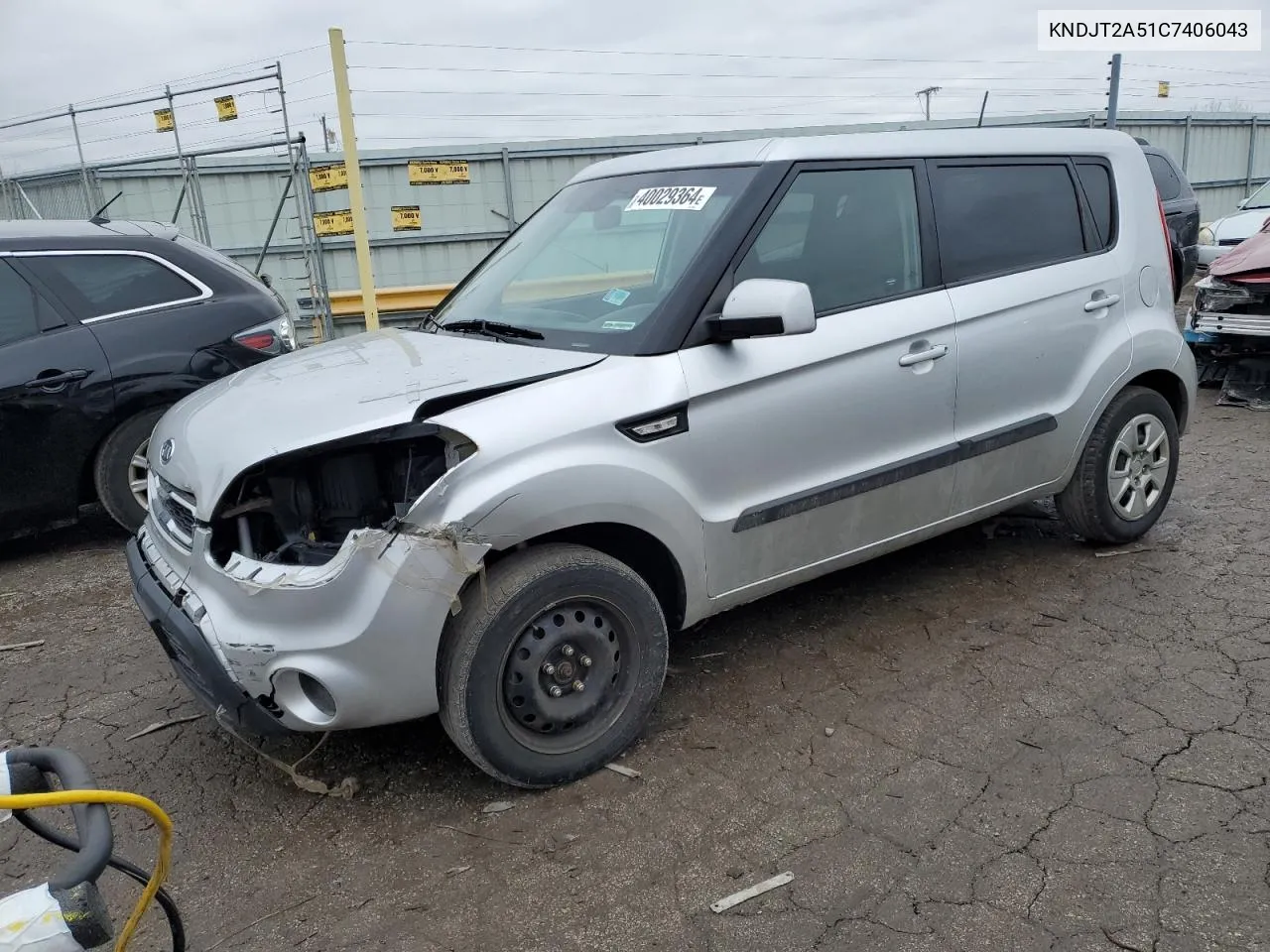 2012 Kia Soul VIN: KNDJT2A51C7406043 Lot: 40029364