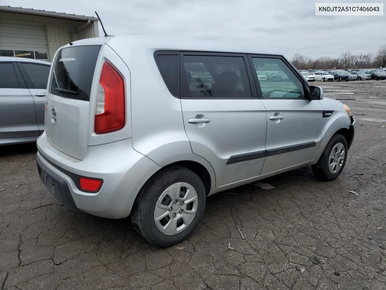 2012 Kia Soul VIN: KNDJT2A51C7406043 Lot: 40029364