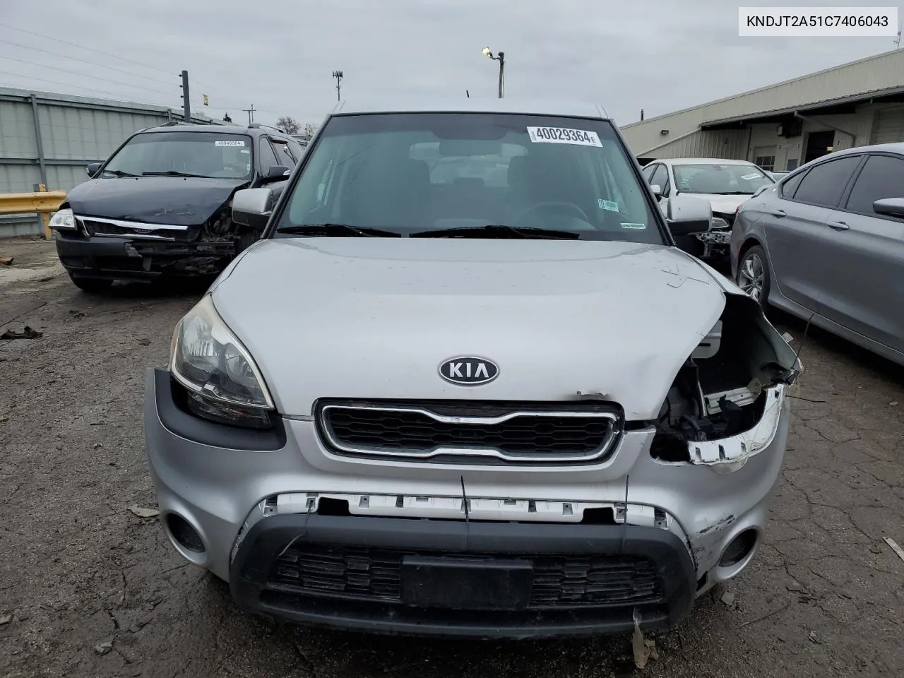 2012 Kia Soul VIN: KNDJT2A51C7406043 Lot: 40029364