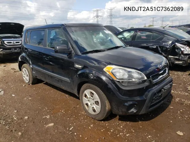 2012 Kia Soul VIN: KNDJT2A51C7362089 Lot: 41557714