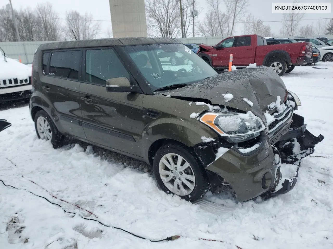 2012 Kia Soul + VIN: KNDJT2A67C7400109 Lot: 47700054