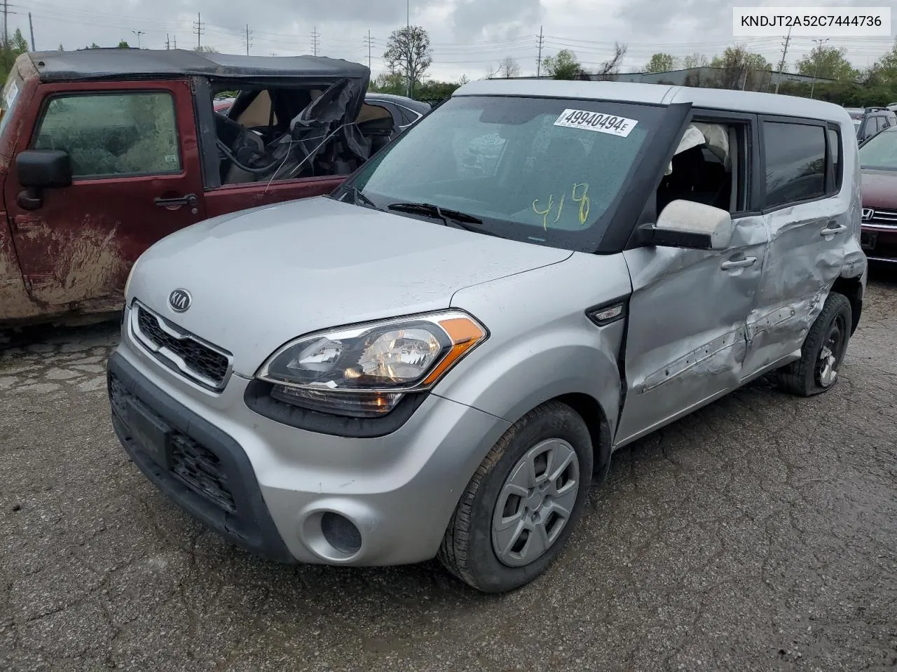 2012 Kia Soul VIN: KNDJT2A52C7444736 Lot: 49940494