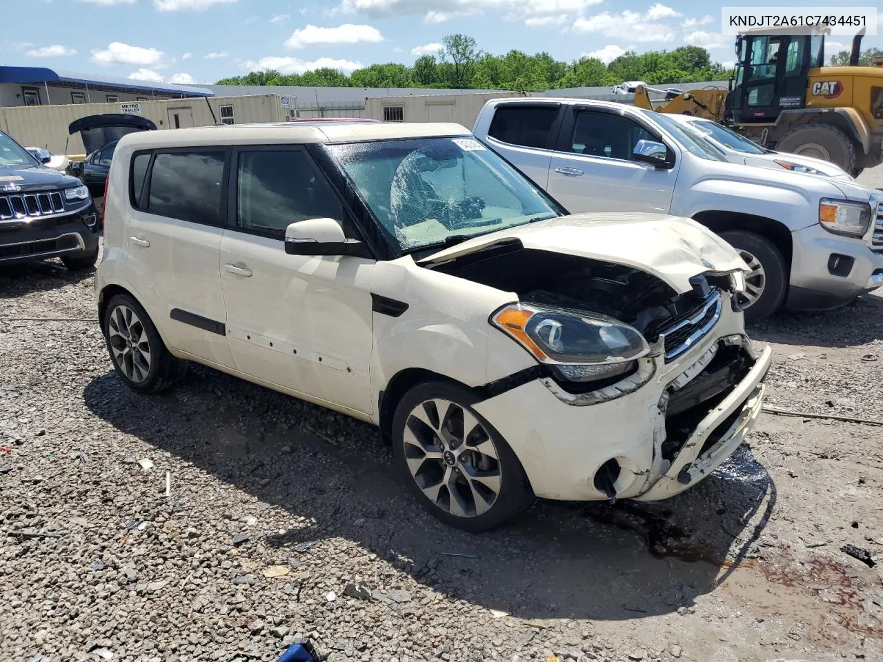 2012 Kia Soul + VIN: KNDJT2A61C7434451 Lot: 54503464