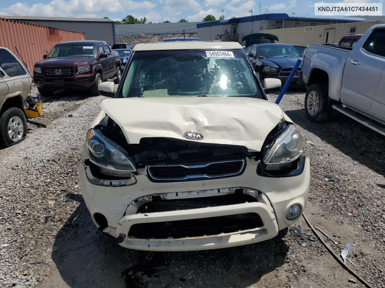 2012 Kia Soul + VIN: KNDJT2A61C7434451 Lot: 54503464