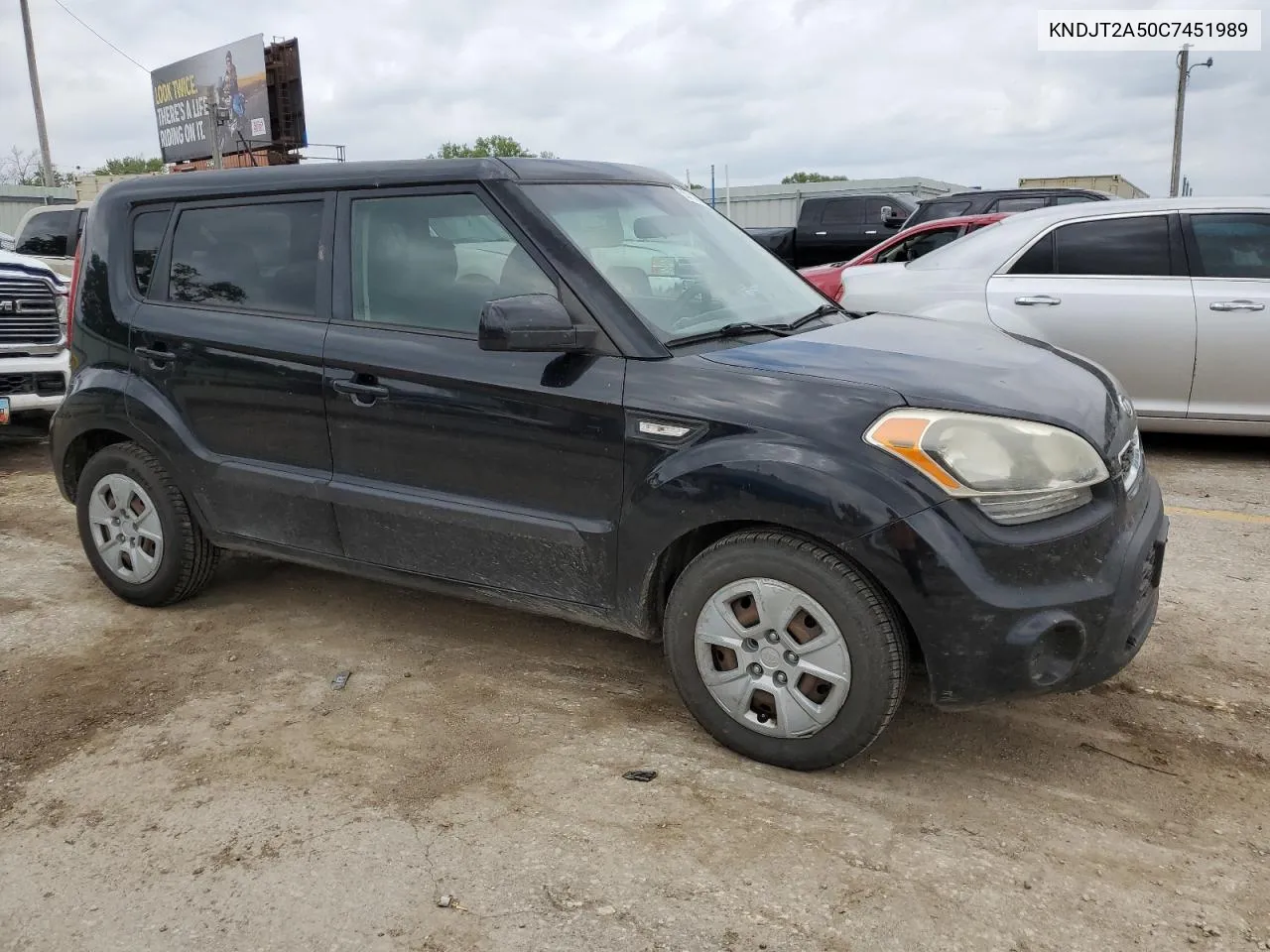 2012 Kia Soul VIN: KNDJT2A50C7451989 Lot: 55700884