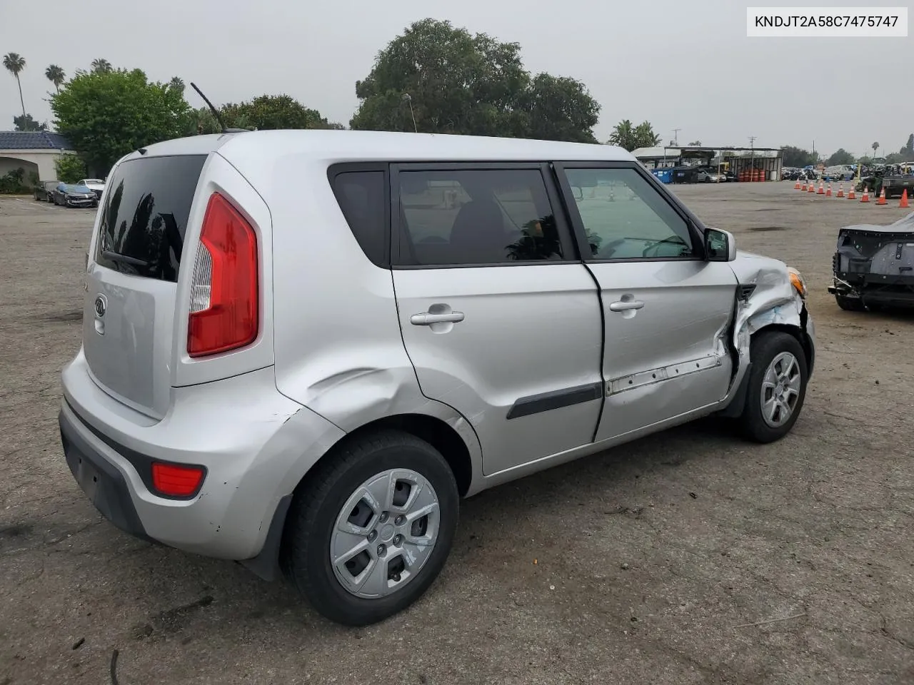 2012 Kia Soul VIN: KNDJT2A58C7475747 Lot: 56155324