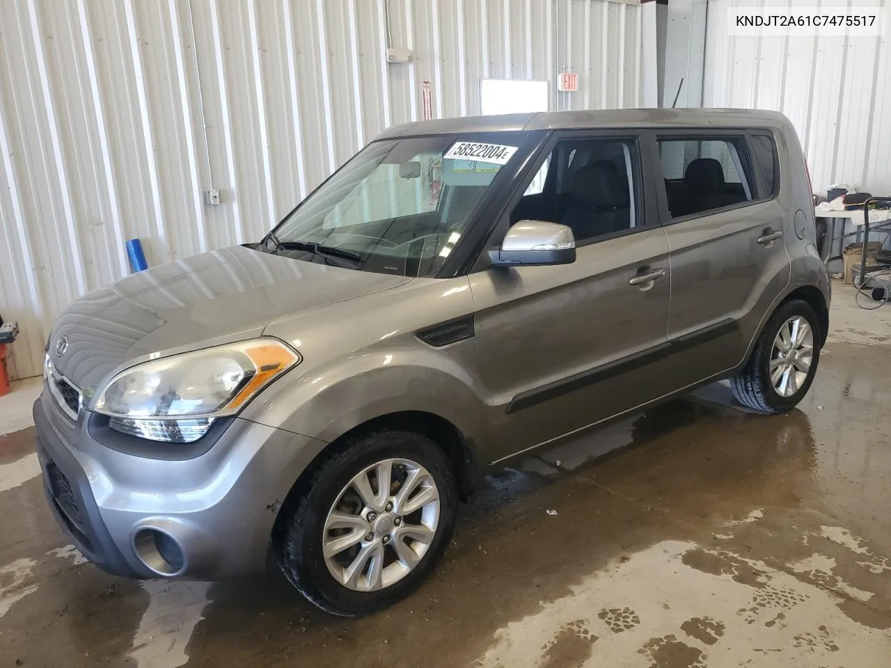 2012 Kia Soul + VIN: KNDJT2A61C7475517 Lot: 58522004