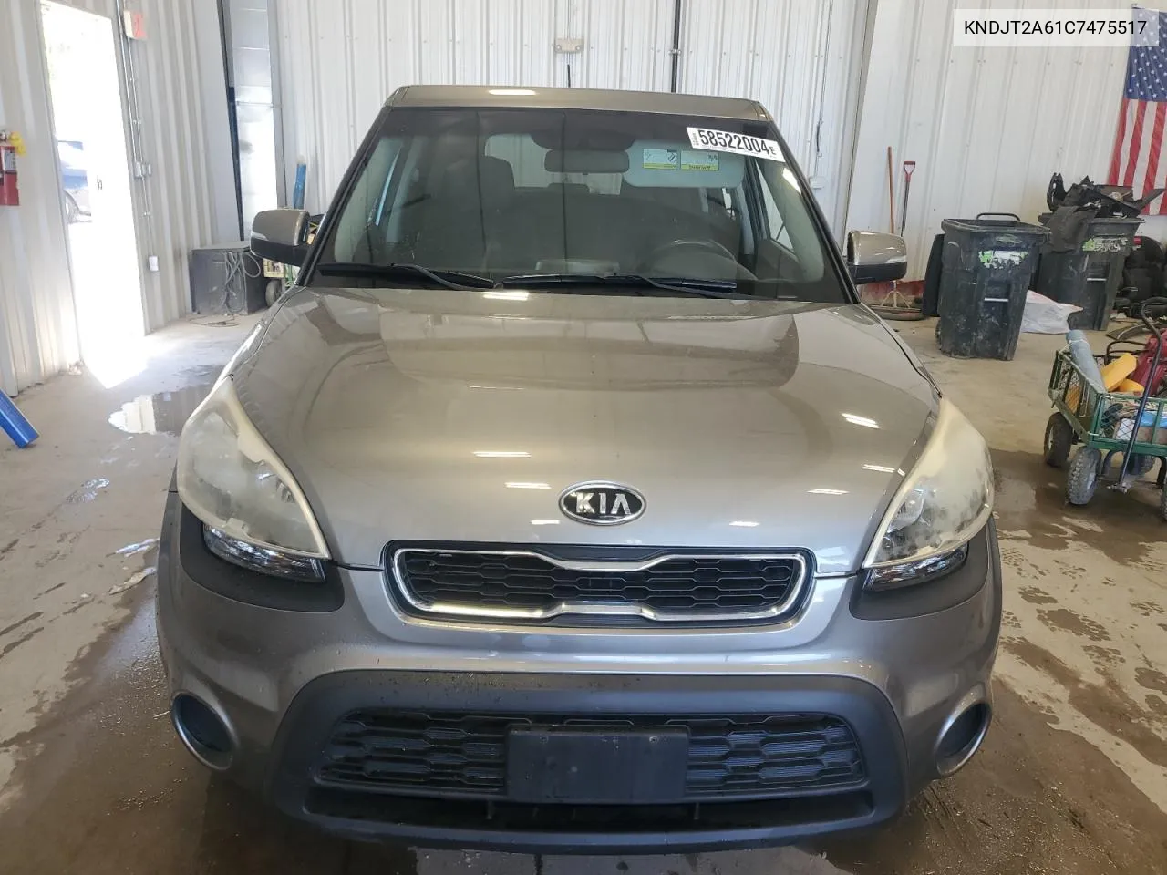 2012 Kia Soul + VIN: KNDJT2A61C7475517 Lot: 58522004