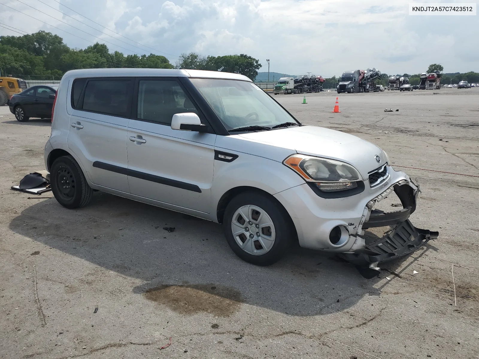 2012 Kia Soul VIN: KNDJT2A57C7423512 Lot: 59787784